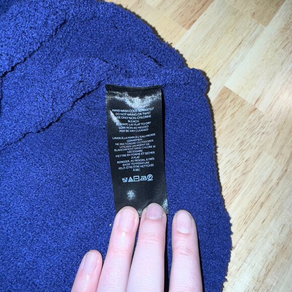 Free People Baby Cable Tee Women's XL Blue - Picture 6 of 8